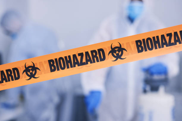 Professional Biohazard Cleanup technician working in East Taunton, MA
